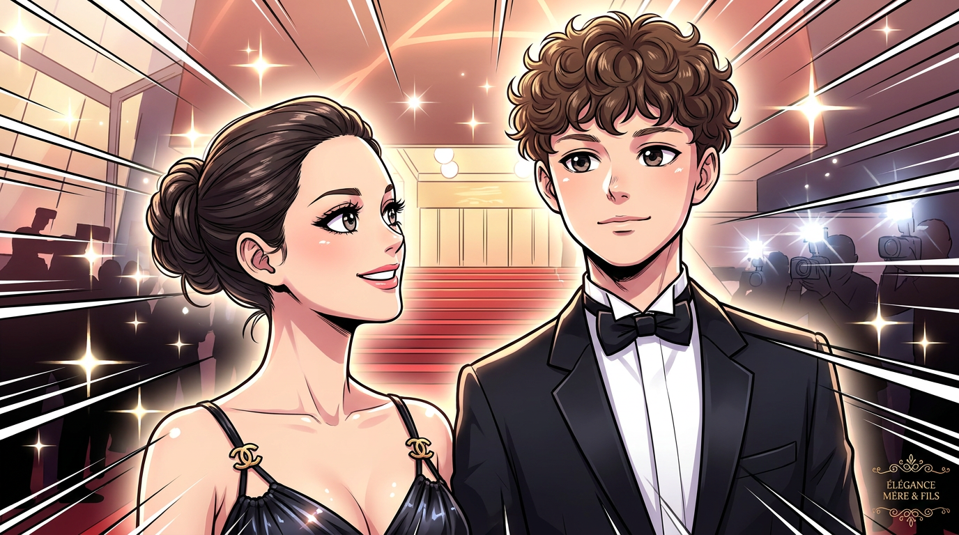 Marcel apparaît aux côtés de Marion Cotillard et Guillaume Canet sur le tapis rouge de Cannes