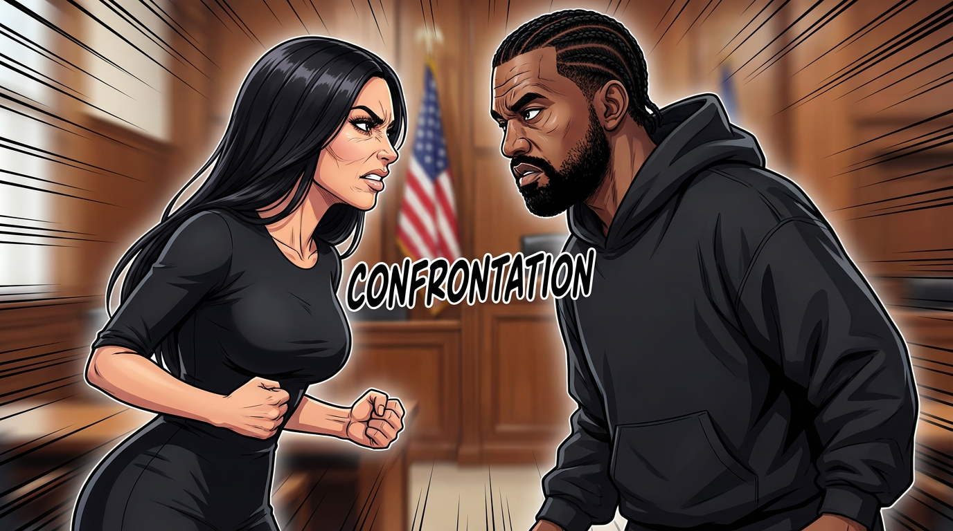 Kardashian : Kim et Kanye à couteaux tirés pour la garde des enfants