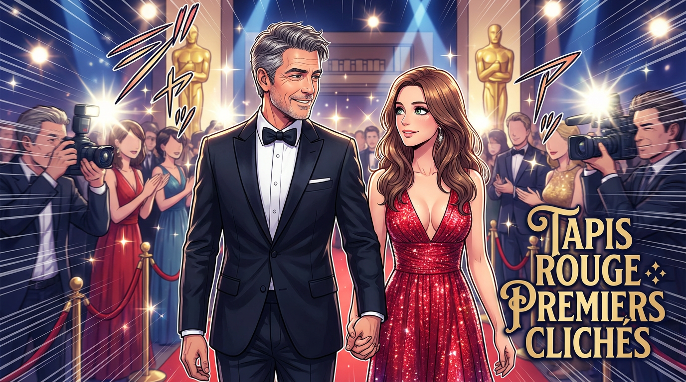 Brad Pitt et Ines de Ramon : premiers clichés intimes sur le tapis rouge des Oscars