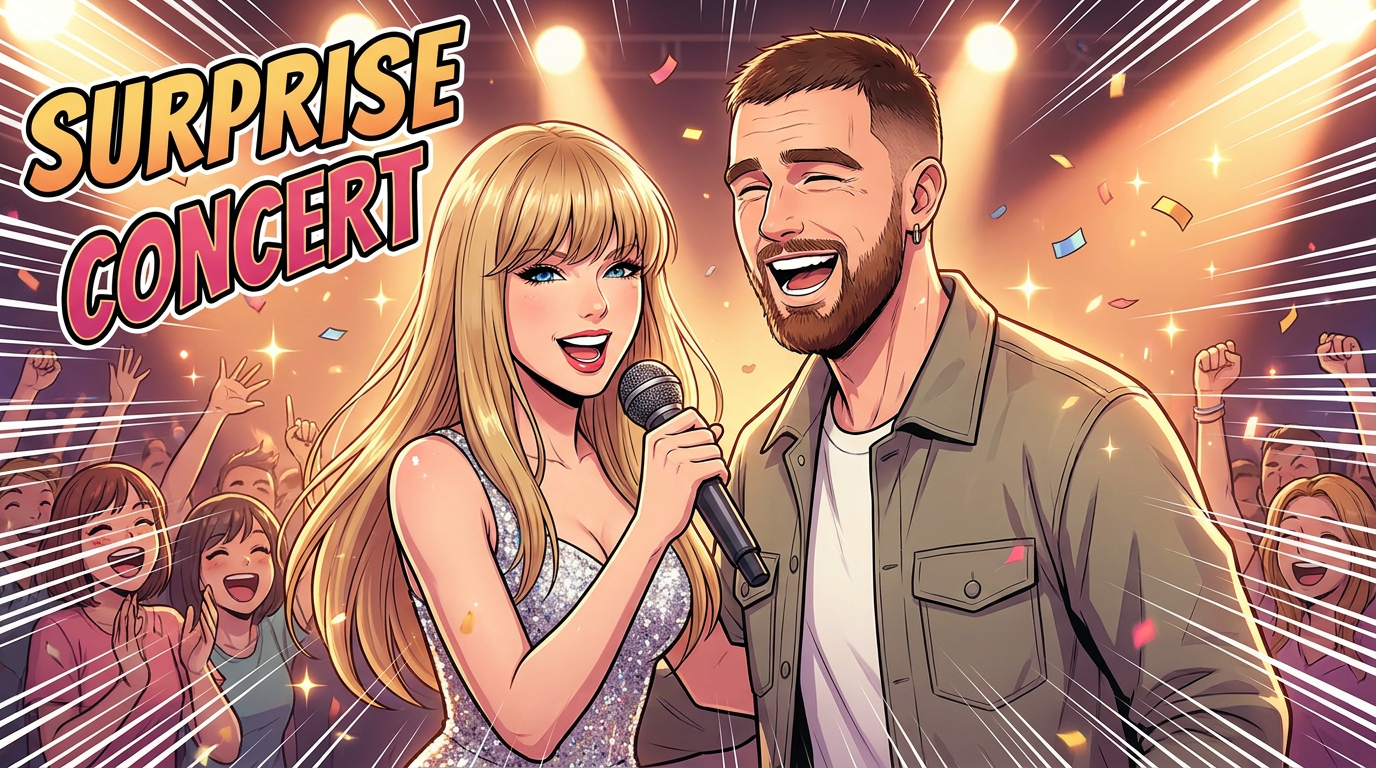 Taylor Swift conclut le concert « Tight Ends and Friends » de Travis Kelce avec une performance surprise
