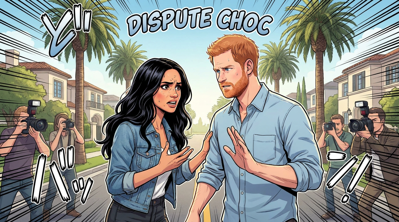 Prince Harry et Meghan : Dispute explosive filmée par des paparazzis